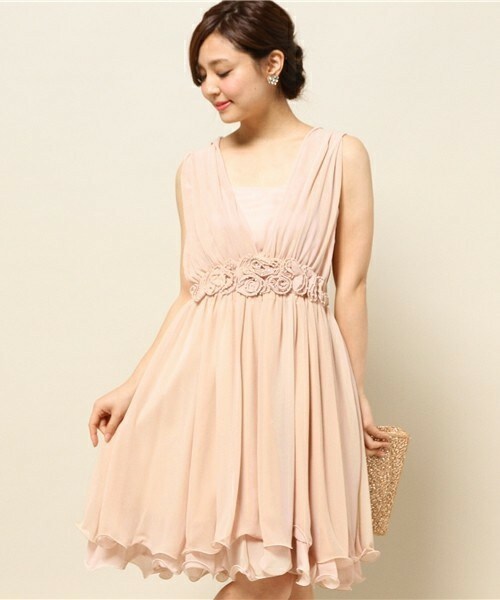 Bou Jeloud ブージュルード の 3wayウエストバラモチーフワンピース 結婚式 ワンピース ドレス Wear