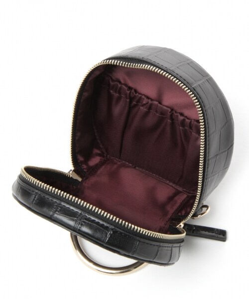 BLISS POINT（ブリスポイント）の「ラウンドバニティーバッグ（バッグ・ブラック/ブラウン/パープル・ONE SIZE）」の9枚目の写真