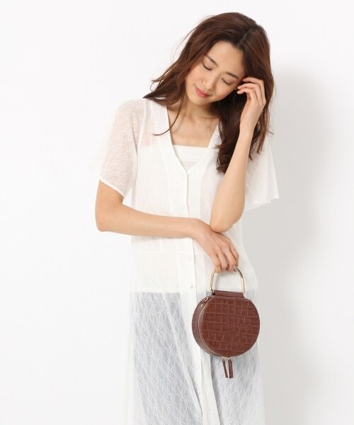 BLISS POINT（ブリスポイント）の「ラウンドバニティーバッグ（バッグ・ブラック/ブラウン/パープル・ONE SIZE）」の2枚目の写真