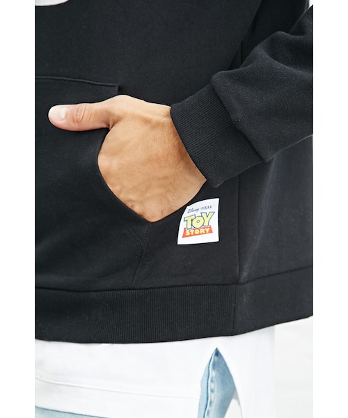 FOREVER 21（フォーエバー トゥエンティーワン）の「[MEN]Forever21 ｘ Pixar リトルグリーンメンパーカー（トップス・メンズ・BLACK/SILVER・XS/S/M/L）」の6枚目の写真