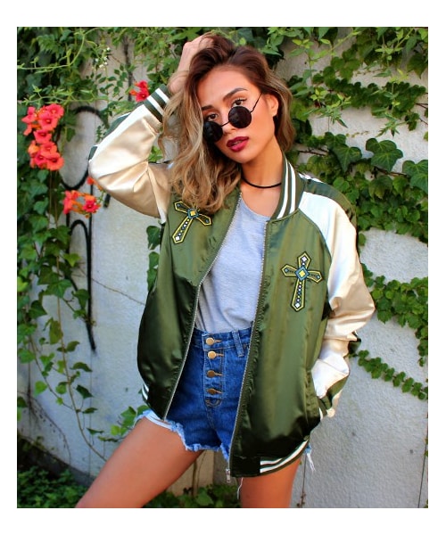 ANAP（アナップ）の「マリア×クロス刺繍スカジャン（）」 - WEAR