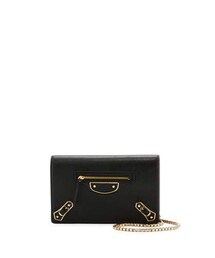 BALENCIAGA | Balenciaga Metallic Edge Wallet-on-Chain, Black(ショルダーバッグ)
