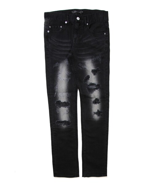 JACKROSE(ジャックローズ)の「カツラギダメージリメイクカラーパンツ(パンツ・メンズ・ブラック/ベージュ・S/M/L/XL)」の12枚目の写真