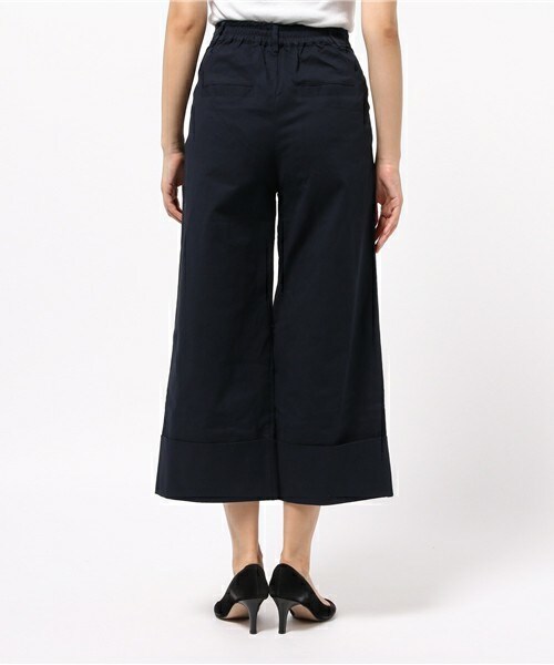 archives（アルシーヴ）の「チノワイドパンツ（チノパンツ・レディース・ベージュ/ネイビー・MEDIUM）」の5枚目の写真