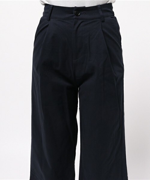 archives（アルシーヴ）の「チノワイドパンツ（チノパンツ・レディース・ベージュ/ネイビー・MEDIUM）」の6枚目の写真