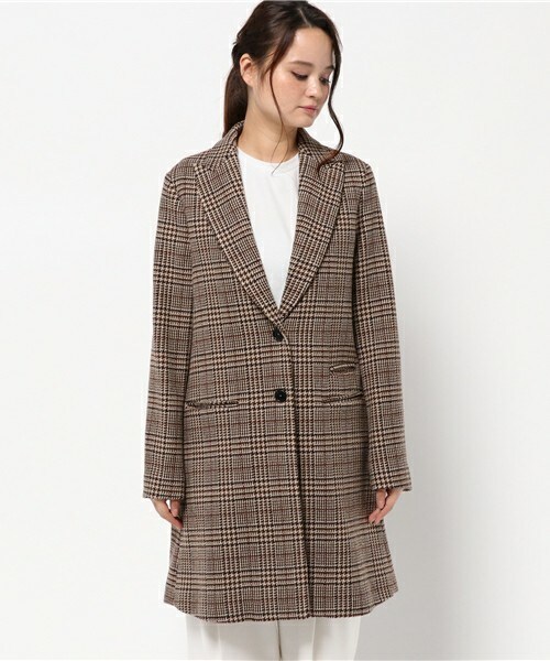 BARENA チェックコート BARENA チェックコート