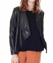 Diagram | Diagram　ラムライダースブルゾン(ライダースジャケット)