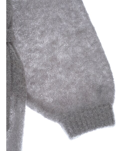 w closet(ダブルクローゼット)の「【先行予約】ブークレロングカーディガン(トップス・レディース・Lグレー/ピンクベージュ/チャコール・FREE)」の8枚目の写真