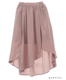 w closet | アシメヘムギャザー入りフレアスカート(スカート)