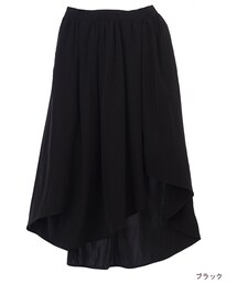 w closet | アシメヘムギャザー入りフレアスカート(スカート)