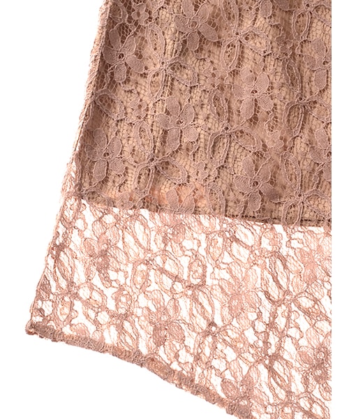 w closet(ダブルクローゼット)の「レースイレギュラーヘムスカート(スカート・レディース・Lグレー/Dピンク/ブラック・FREE)」の8枚目の写真