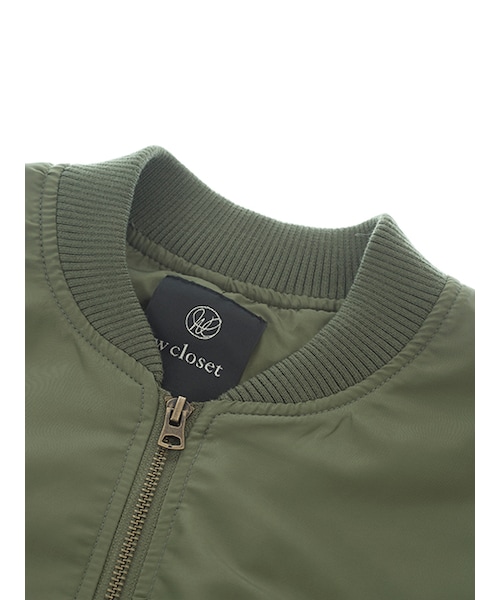 w closet(ダブルクローゼット)の「【先行予約】BIGシルエットMA-1(ジャケット/アウター・レディース・Lグレー/カーキ/ブラック・FREE)」の7枚目の写真