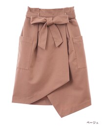 w closet | リボン付きアシメラップスカート(スカート)