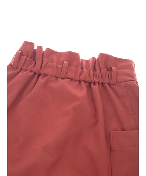 w closet（ダブルクローゼット）の「リボン付きアシメラップスカート（スカート・レディース・ベージュ/オレンジ/Dレッド・FREE）」の8枚目の写真