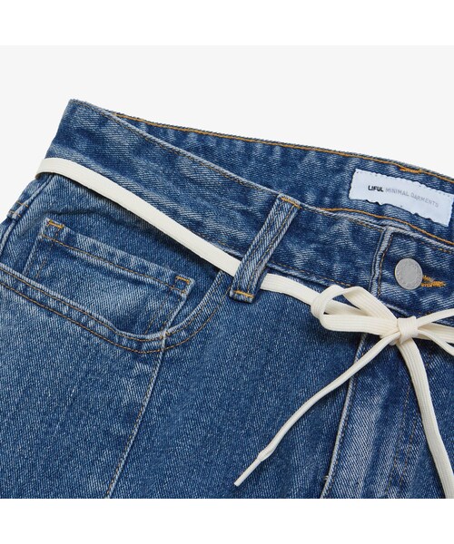 LIFUL MINIMAL GARMENTS.(ライフルミニマルガーメンツ)の「VERTICAL WASHED DENIM washed indigo(パンツ・メンズ・기타)」の8枚目の写真