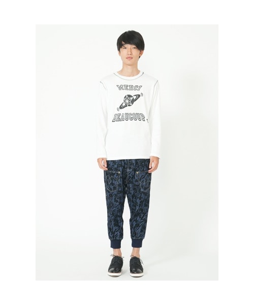 mercibeaucoup,（メルシーボークー）の「メルシーボークー、/ メンズ デニフロ / パンツ（パンツ・メンズ・navy・03）」の2枚目の写真