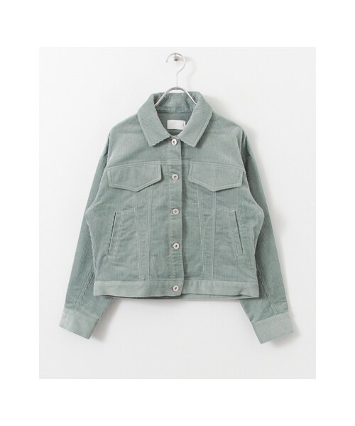 KBF（ケイビーエフ）の「コーデュロイジャケット（ジャケット/アウター・レディース・PINK/L/BLUE/CAMEL・M/L）」の2枚目の写真