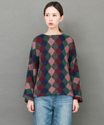 KBF（ケイビーエフ）の「マルチカラーバスケット編みニット（）」 - WEAR
