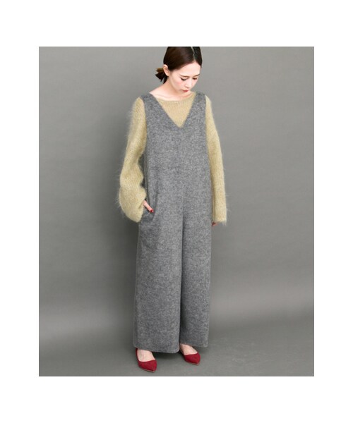 KBF（ケイビーエフ）の「深Vネックオールインワン（オールインワン・サロペット・レディース・BEIGE/L/BLUE/GRAY/BLACK・one）」の15枚目の写真