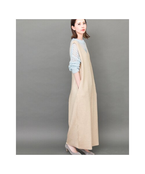 KBF（ケイビーエフ）の「深Vネックオールインワン（オールインワン・サロペット・レディース・BEIGE/L/BLUE/GRAY/BLACK・one）」の11枚目の写真