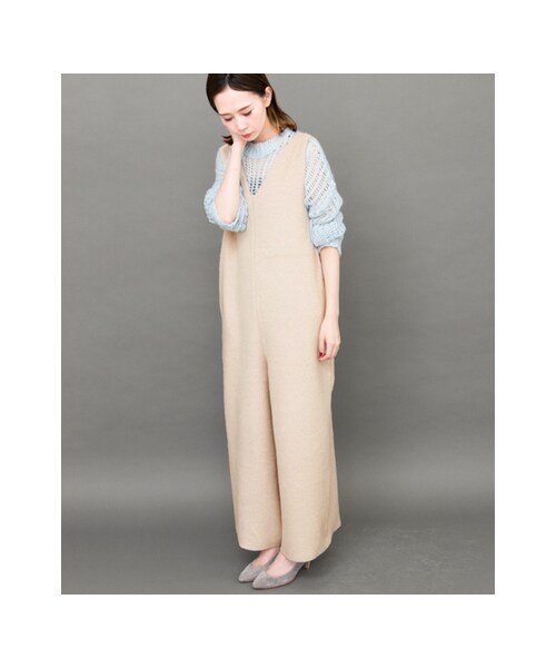 KBF（ケイビーエフ）の「深Vネックオールインワン（オールインワン・サロペット・レディース・BEIGE/L/BLUE/GRAY/BLACK・one）」の12枚目の写真