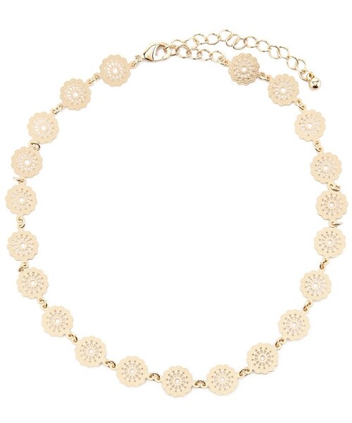 FOREVER 21（フォーエバー トゥエンティーワン）の「FOREVER 21 Ornate Medallion Necklace（ネックレス・レディース・Gold・ONE SIZE）」の5枚目の写真