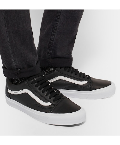 VANS(バンズ)の「Vans Vault® OG Old Skool LX Leather Sneakers(スニーカー・メンズ・Black・UK10/UK10.5/UK11/UK12/UK6/UK7/UK7.5/UK8/UK8.5/UK9/UK9.5)」の7枚目の写真