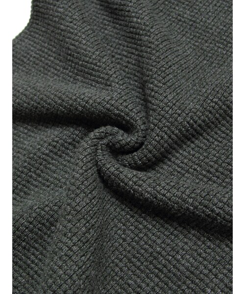 JACKROSE(ジャックローズ)の「×Luv maison ミリタリーワッフルジャガードリブUネックロンTEE(トップス・メンズ・ブラック/ホワイト/カーキ・M/L)」の22枚目の写真