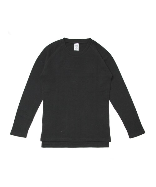 JACKROSE(ジャックローズ)の「×Luv maison ミリタリーワッフルジャガードリブUネックロンTEE(トップス・メンズ・ブラック/ホワイト/カーキ・M/L)」の15枚目の写真