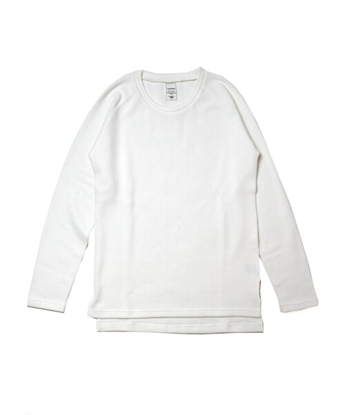 JACKROSE(ジャックローズ)の「×Luv maison ミリタリーワッフルジャガードリブUネックロンTEE(トップス・メンズ・ブラック/ホワイト/カーキ・M/L)」の8枚目の写真