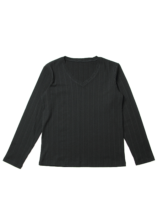 JACKROSE（ジャックローズ）の「×Luv maison ランダムテレコVネックロンTEE（トップス・メンズ・ブラック/グレー/ホワイト/ワイン/カーキ・M/L）」の13枚目の写真