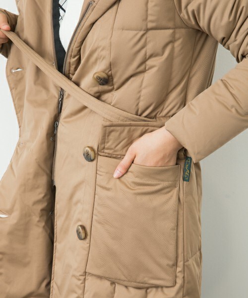 YOSOOU（ヨソオウ）の「【粧う/YOSOOU/ヨソオウ】Big Hood Coat（ダウンジャケット/コート・レディース・ブラック/チャコールグレー/ベージュ・2/3）」の13枚目の写真