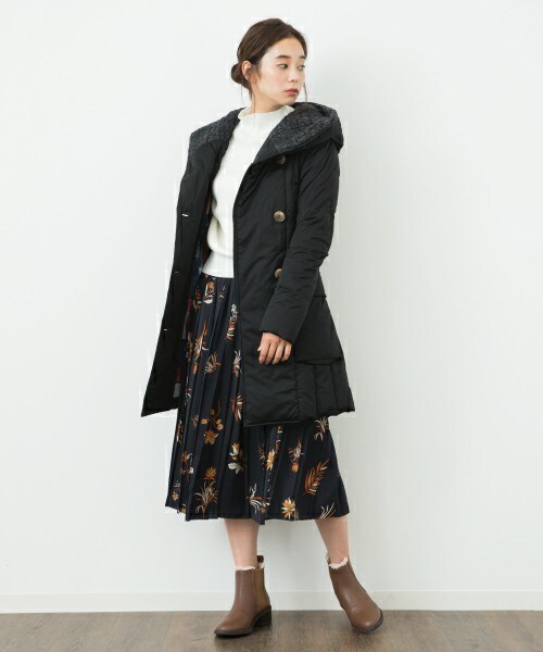 YOSOOU（ヨソオウ）の「【粧う/YOSOOU/ヨソオウ】Big Hood Coat（ダウンジャケット/コート・レディース・ブラック/チャコールグレー/ベージュ・2/3）」の19枚目の写真