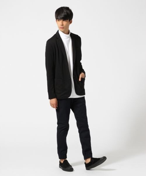 RAGEBLUE（レイジブルー）の「＜ストレッチ抜群＞シャーリングジョガーパンツ（パンツ・ブラック/グレー/ネイビー・S/M/L）」の4枚目の写真