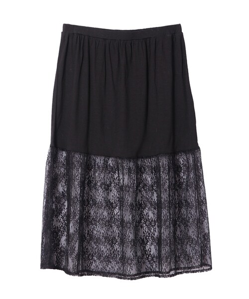 31 Sons de mode（トランテアン　ソン　ドゥ　モード）の「≪新作≫アンゴラ混オフタートルネックワンピース×レースペチコートセット（ワンピース/ドレス・レディース・ライトグレー/ベージュ・36/38）」の9枚目の写真