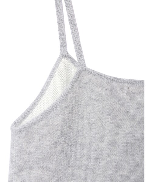 31 Sons de mode（トランテアン　ソン　ドゥ　モード）の「アンゴラキャミソール（トップス・レディース・カーキグリーン/ライトグレー/ボルドー・36）」の6枚目の写真