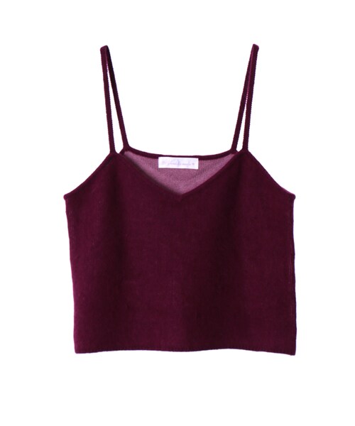 31 Sons de mode（トランテアン　ソン　ドゥ　モード）の「アンゴラキャミソール（トップス・レディース・カーキグリーン/ライトグレー/ボルドー・36）」の3枚目の写真