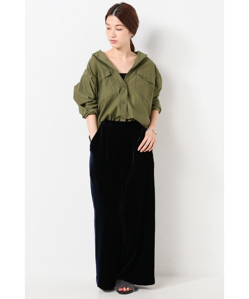 FRAMeWORK（フレームワーク）の「ムライトモールスキンワークシャツ（トップス・カーキ・フリー）」の2枚目の写真