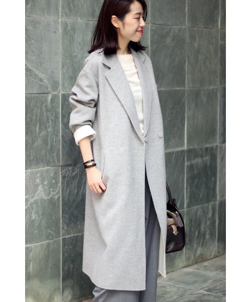 Spick & Span（スピックアンドスパン）の「≪予約≫HAMILTON WOOL リバーチェスター◆（ジャケット/アウター・グレーA/キャメル/ネイビー・36/38）」の22枚目の写真