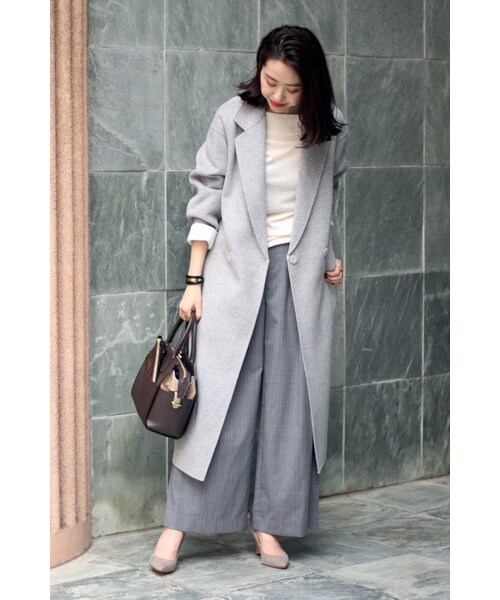 Spick & Span（スピックアンドスパン）の「≪予約≫HAMILTON WOOL リバーチェスター◆（ジャケット/アウター・グレーA/キャメル/ネイビー・36/38）」の20枚目の写真