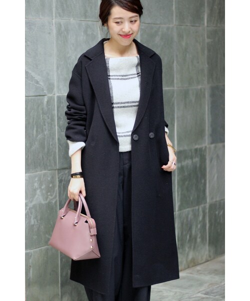 Spick & Span（スピックアンドスパン）の「≪予約≫HAMILTON WOOL リバーチェスター◆（ジャケット/アウター・グレーA/キャメル/ネイビー・36/38）」の3枚目の写真