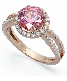 SWAROVSKI | Pink Cubic Zirconia Ring in 14k Rose Gold over Sterling Silver(リング)