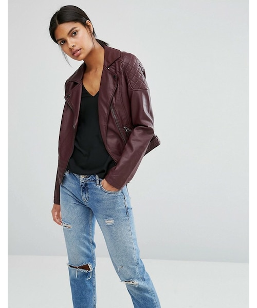 Oasis（オアシス）の「Oasis Leather Look Biker（ライダース 