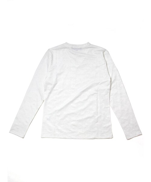 Luv maison（ラブメゾン）の「ジャガード・カモVネックロンTEE（トップス・メンズ・ブラック/ホワイト/ワイン・M/L）」の9枚目の写真