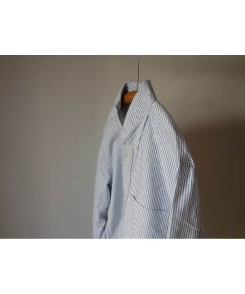 MANUAL ALPHABET(マニュアル アルファベット)の「Manual alphabet マニュアルアルファベット BASIC OXFORD B.D SHIRT STRIPE ベーシックオックスフォードボタンダウンシャツ ストライプ(シャツ/ブラウス・メンズ・その他)」の13枚目の写真