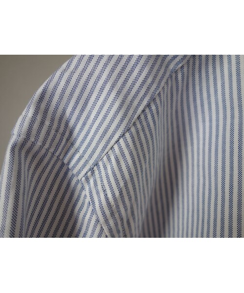 MANUAL ALPHABET(マニュアル アルファベット)の「Manual alphabet マニュアルアルファベット BASIC OXFORD B.D SHIRT STRIPE ベーシックオックスフォードボタンダウンシャツ ストライプ(シャツ/ブラウス・メンズ・その他)」の11枚目の写真