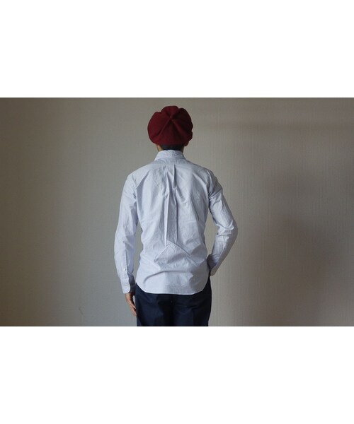MANUAL ALPHABET(マニュアル アルファベット)の「Manual alphabet マニュアルアルファベット BASIC OXFORD B.D SHIRT STRIPE ベーシックオックスフォードボタンダウンシャツ ストライプ(シャツ/ブラウス・メンズ・その他)」の2枚目の写真