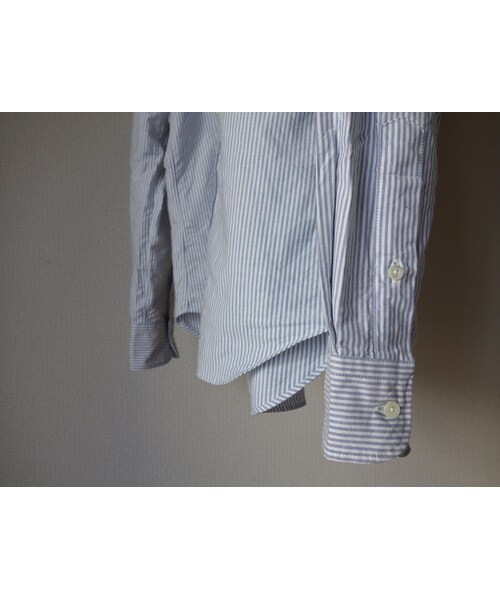 MANUAL ALPHABET(マニュアル アルファベット)の「Manual alphabet マニュアルアルファベット BASIC OXFORD B.D SHIRT STRIPE ベーシックオックスフォードボタンダウンシャツ ストライプ(シャツ/ブラウス・メンズ・その他)」の15枚目の写真