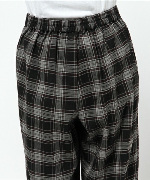 archives（アルシーヴ）の「チェックワイドパンツ（その他パンツ・レディース・チャコールグレー/シルバーグレー/ネイビー・MEDIUM）」の8枚目の写真