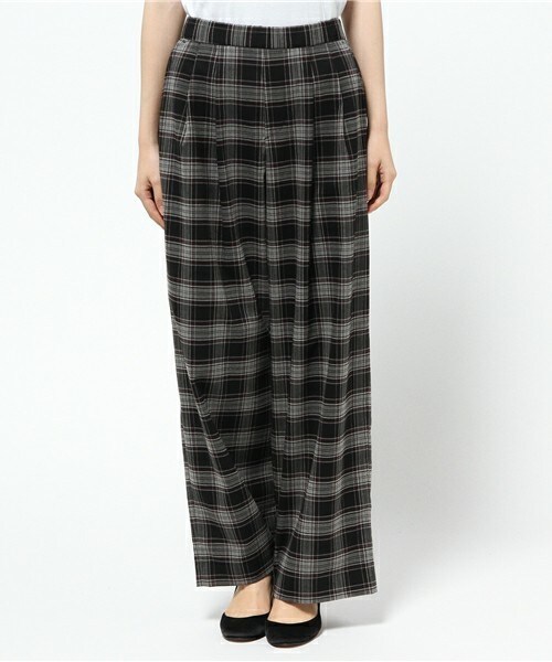 archives（アルシーヴ）の「チェックワイドパンツ（その他パンツ・レディース・チャコールグレー/シルバーグレー/ネイビー・MEDIUM）」の4枚目の写真